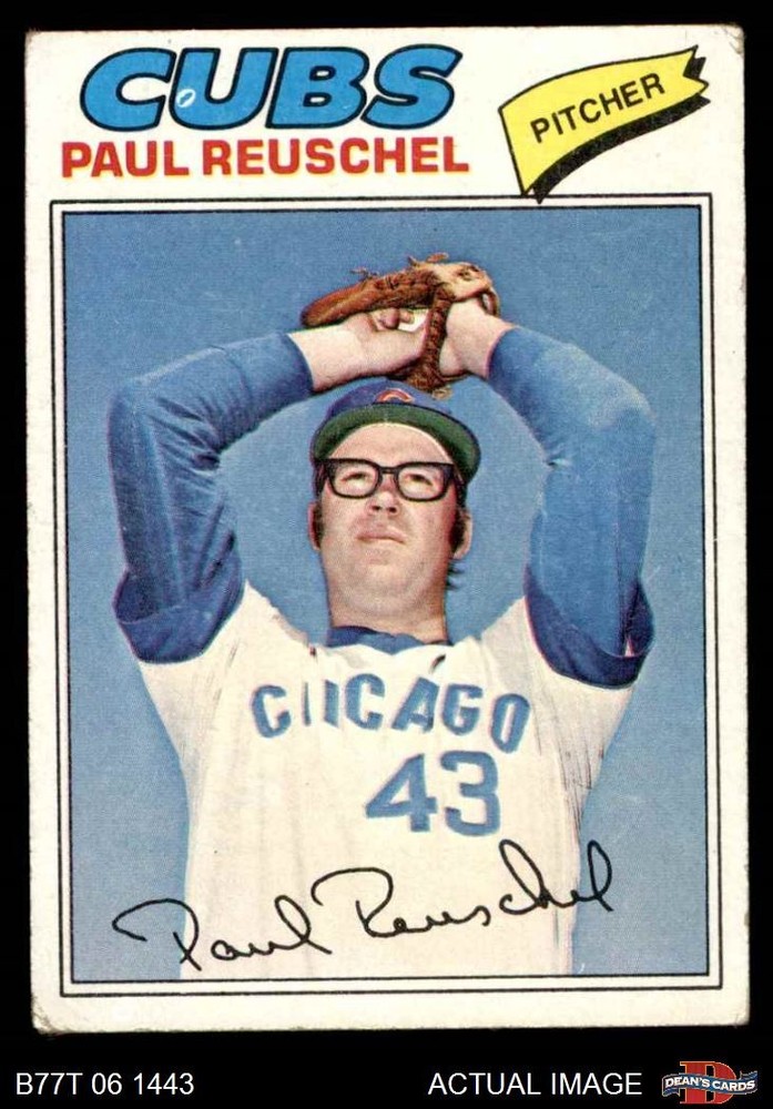 1977 Topps #333 Paul Reuschel Cubs RC 2 – GOOD