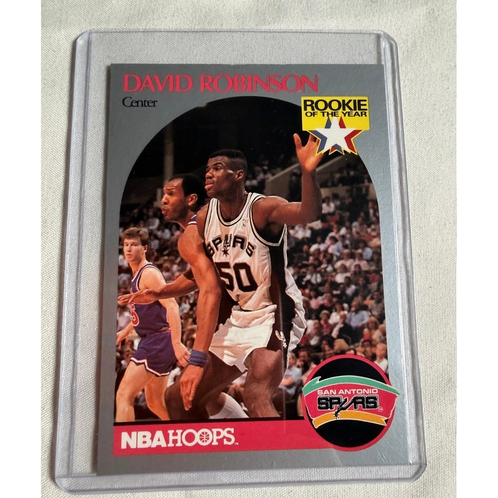 1990 NBA Hoops David Robinson Rookie of the Year #270 San Antonio Spurs Card