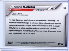 2020 Topps UFC MMA #34 Conor McGregor – Lightweight