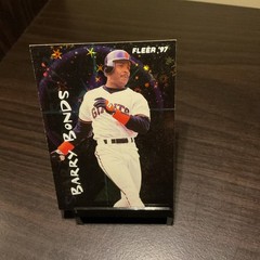 1997 Fleer Soaring Stars #2 Barry Bonds Refractor Pattern Insert Card