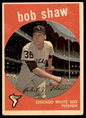 1959 TOPPS BOB SHAW CHICAGO WHITE SOX #159 VG/EX