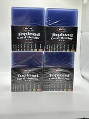 BCW 3X4 Thick Card Toploaders 4 Packs of 25 per pack for up to 59pt Point Cards
