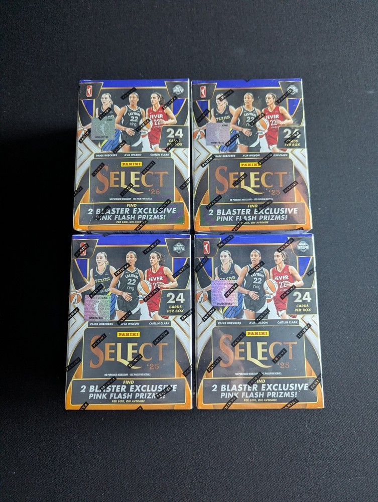 2025 WNBA Panini Select Blaster Boxes (Lot of 4) – Factory Sealed