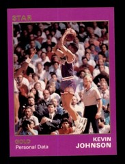 1990-91 STAR GOLD /1500 KEVIN JOHNSON #89 PERSONAL DATA PHOENIX SUNS