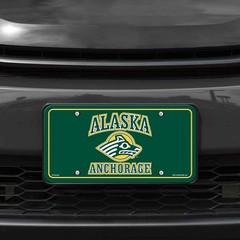 Limited Edition Alaska Anchorage Seawolves 6&Prime; x 12&Prime; Auto Tag for Game Day Style