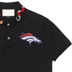 Wholesale CO Denver Broncos Logo Size 4.3&Prime;x2.3&Prime; Sew Embroidered Iron on Patches
