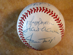 500 HR CLUB MANTLE WILLIAMS MAYS AARON (11) SIGNED AUTOGRAPHED MLB BALL PSA/LOA