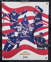 2026 U.S. MENS HOCKEY TEAM OLYMPIC GOLD MEDAL CHAMPIONS 12X15 PLAQUE