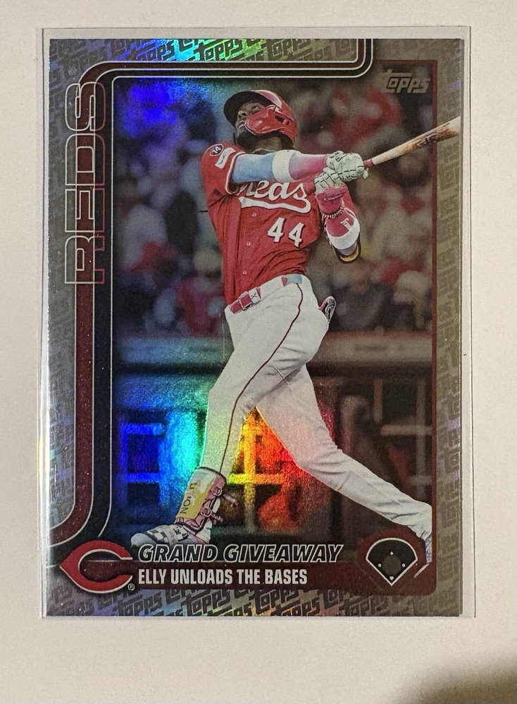 2025 Topps Series – Highlights Checklist Elly De La Cruz #US235 Topps Logo Foil
