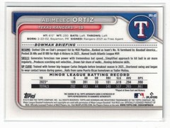 2024 Bowman Chrome HTA MOJO RC AUTO Abimelec Ortiz! Nationals! Rookie! Autograph