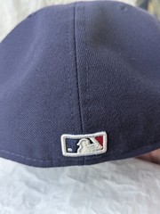 Cleveland Indians New Era MLB Wahoo Authentic On Field 59Fitty Hat Navy and Red