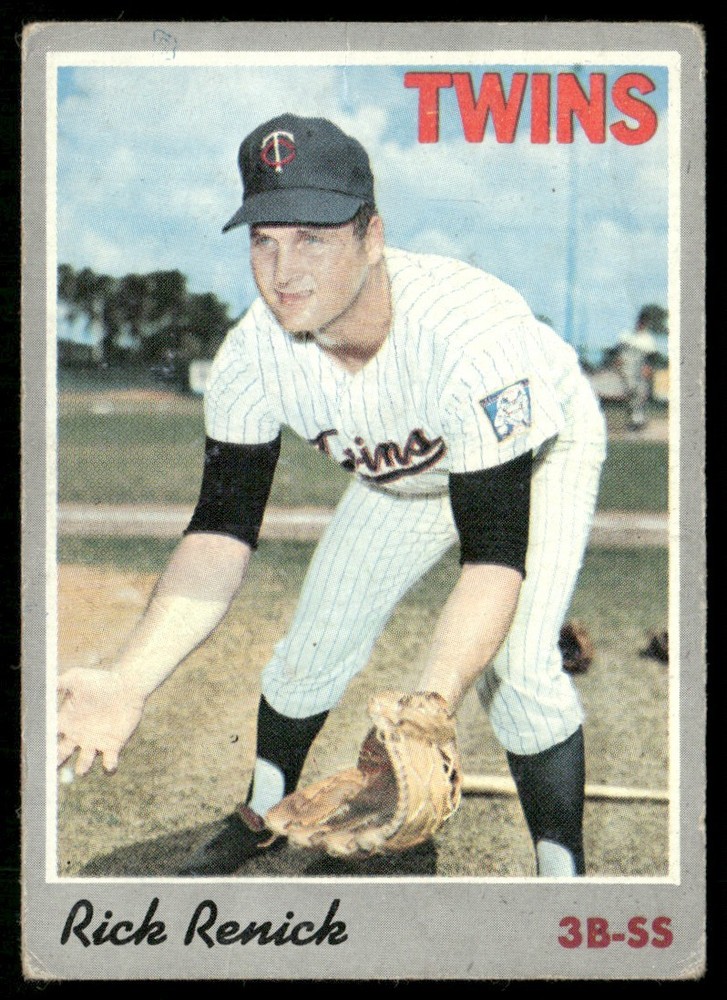 1970 Topps Rick Renick (Ink On Back) Minnesota Twins #93