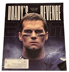ESPN The Magazine Brady&rsquo;s Revenge Super Bowl Preview Football Tom Brady Issue