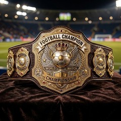 Custom Championship Belt Football Fantasy league Personalized Trophy MVP Award