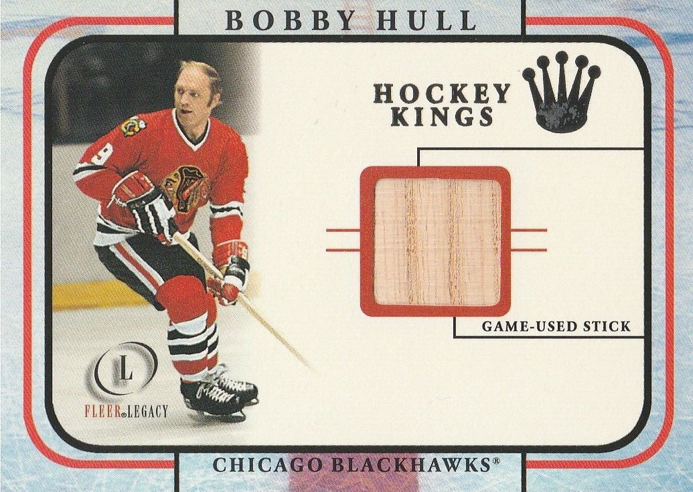 2001-02 Fleer Legacy Memorabilia #14 Bobby Hull STK (1:24)!