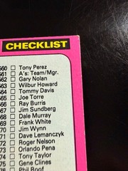 1975 Topps Mini #646 Checklist: 529-660 EX O/C UNMARKED