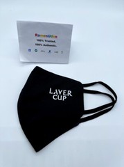 Size XL Laver Cup 2021 x UNIQLO Black Logo Airism Face Mask Cover 🚨 STAFF & VIP