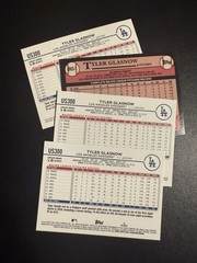 2024 Topps Update Tyler Glasnow Holiday Foil + 1989 #89US-1 + (2) Update Base