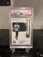 2022 Panini Encased – Rookie Endorsements Garrett Wilson #RE-GW Gold 7/25 (RC)