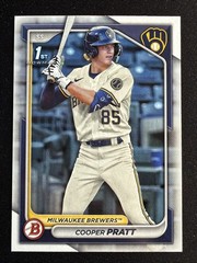 Cooper Pratt 1st Rookie Card RC 2024 Bowman Paper #BP-137