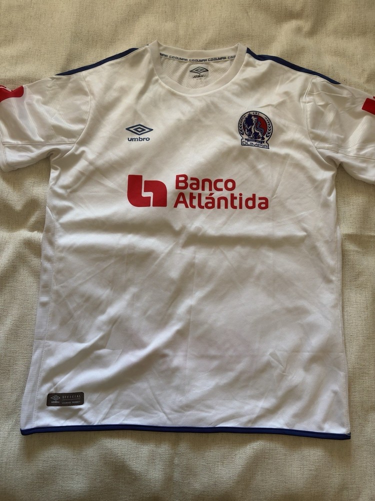 Umbro Olimpia White/Blue/Red Soccer Jersey Shirt Official Licensed