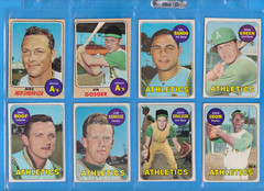 1968 & 1969 Oakland A&rsquo;s Lot (16 cards VG-EX) Vintage Topps Sal Bando Rick Monday