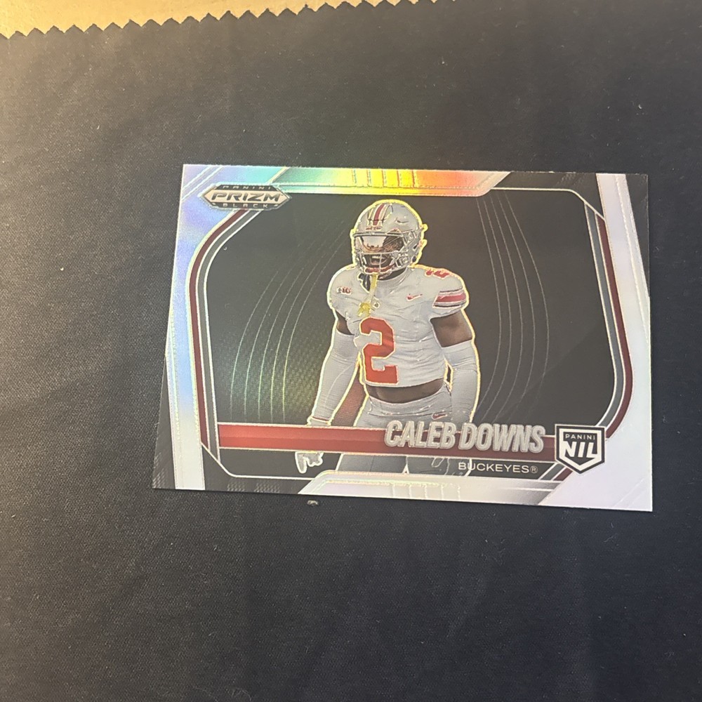 Caleb Downs Silver NIL 190 2025 Prizm Black Football Cowboys Ohio State