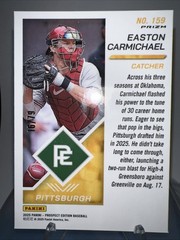 2025 Panini Prospect Easton Carmichael /79 Pink Lazers Prizm #159 RC Pirates