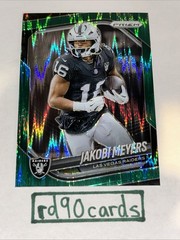 2025 Prizm Jakobi Meyers green Shock #31 Fat Pack Exclusive Parallel