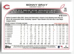 2022 Topps Chrome #76 Sonny Gray Prism Refractor