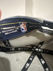 Indiana Pacers New Era 9FIFTY Snapback Hat Gray Navy NBA Flat Brim