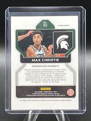 2022 Panini Prizm Draft Picks #90 Max Christie Snakeskin Prizm SSP (RC)