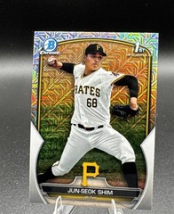 Jun-Seok Shim 1st 2023 Bowman Chrome Prospects Mojo Refractor #BCP-153 Pirates