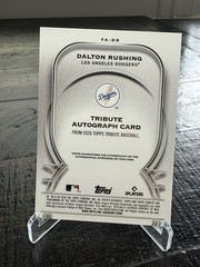 2026 Topps Tribute Dalton Rushing Dodgers Auto TRUE BLUE /150 #TA-DR