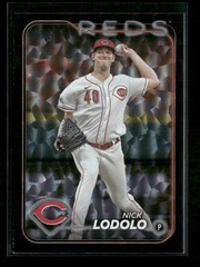 Nick Lodolo 2024 Topps Black Crackle Foil #418 Cincinnati Reds