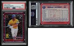 2026 Series 1 Pink Crackle Foilboard Roman Anthony PSA 9 MINT Rookie RC 04i6