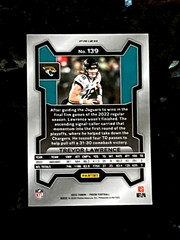 2023 Panini Prizm Trevor Lawrence Orange Cracked Ice Jacksonville Jaguars #139