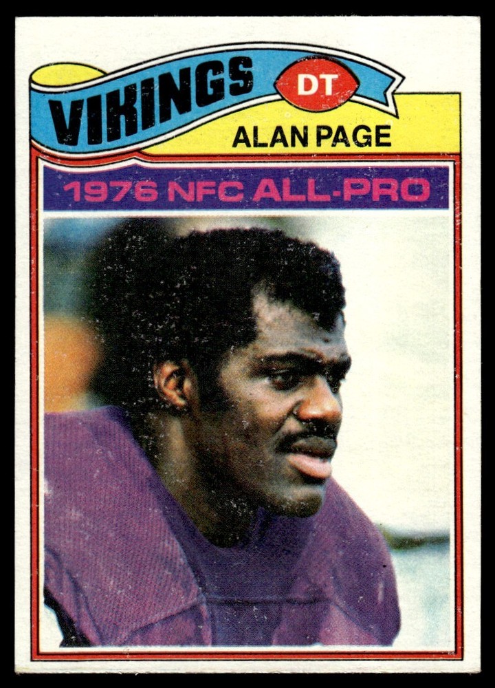 1977 TOPPS #230 EX-EXMINT ALAN PAGE