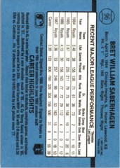 1988 Donruss #96 Bret Saberhagen – BB