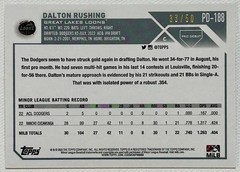 2023 Topps Pro Debut Dalton Rushing Gold /50 Dodgers