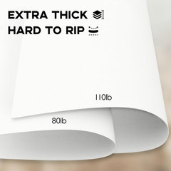 Cardstock 110 lb 8.5×11 White Heavyweight 300 GSM for Invitations Menus Posters