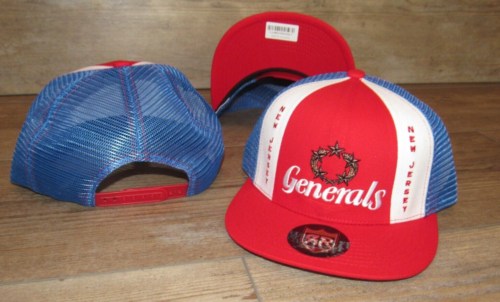 New Jersey Generals USFL Trump Royal Retros Mesh Snapback Hat Cap size Men&rsquo;s