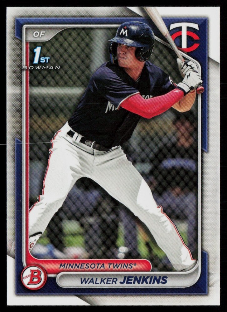 WALKER JENKINS 2024 BOWMAN PROSPECT RC MINNESOTA TWINS #BP-43 1ST BOWMAN