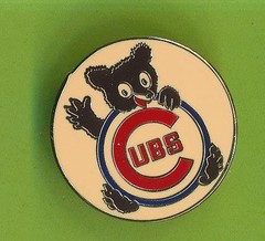 1&Prime; Enamel Lapel Pin 1960&rsquo;s Style Retro – Chicago Cubs Free Shipping