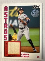2019 Topps – 1984 Topps Baseball Relics Carlos Correa #84R-CC (MEM)
