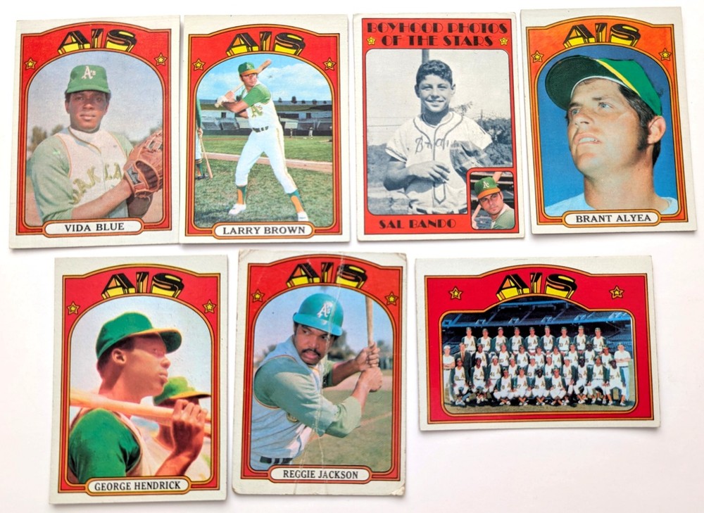 Choose From Oakland Athletics- 1972-1974- FREE SHIPPING- Most NM or Better