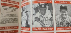 1990 little BIG LEAGUERS Book W/44 Cards Inside