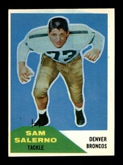1960 FLEER FOOTBALL # 1 TO # 130 / SEE DROP DOWN MENU