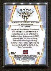 2021 Topps Transcendent WWE The Rock Dwayne Johnson #/50 Silver Metal Frame Card