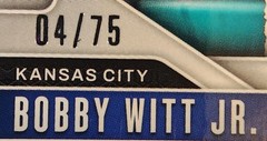 Bobby Witt Jr /75 Blue Pulsar Prizm 2025 Panini Prizm #160 Royals Color Match